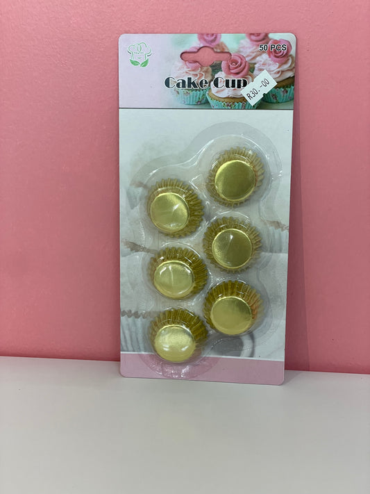 Mini foil cupcake liners (50)